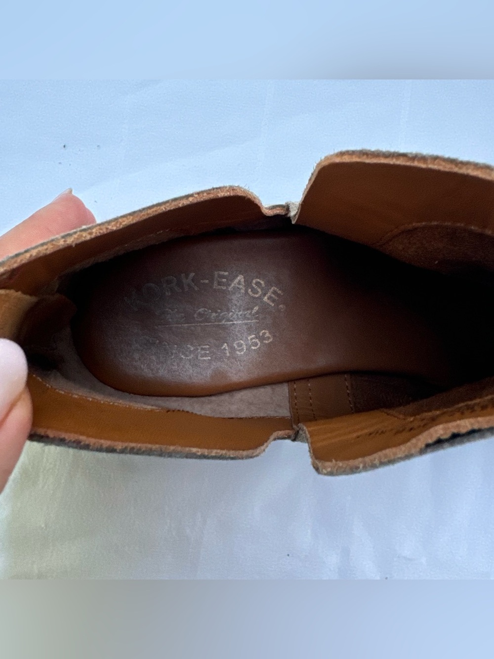 Korks-Ease renny booties leather suede taupe 7 - Picture 4 of 8